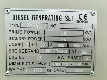 Cummins 6LTAA8.9-G2 - 275 kVA Generator - DPX-19842  – Finanzierungsleasing Cummins 6LTAA8.9-G2 - 275 kVA Generator - DPX-19842: das Bild 5