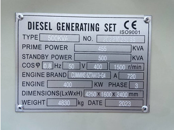 Stromgenerator, Zustand - NEU Cummins 6ZTAA13-G4 - 500 kVA Generator - DPX-19845: das Bild 4