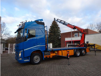 Autokran, Pritsche LKW Volvo FH 500 Container Pritsche + PK 38502 Kran: das Bild 2