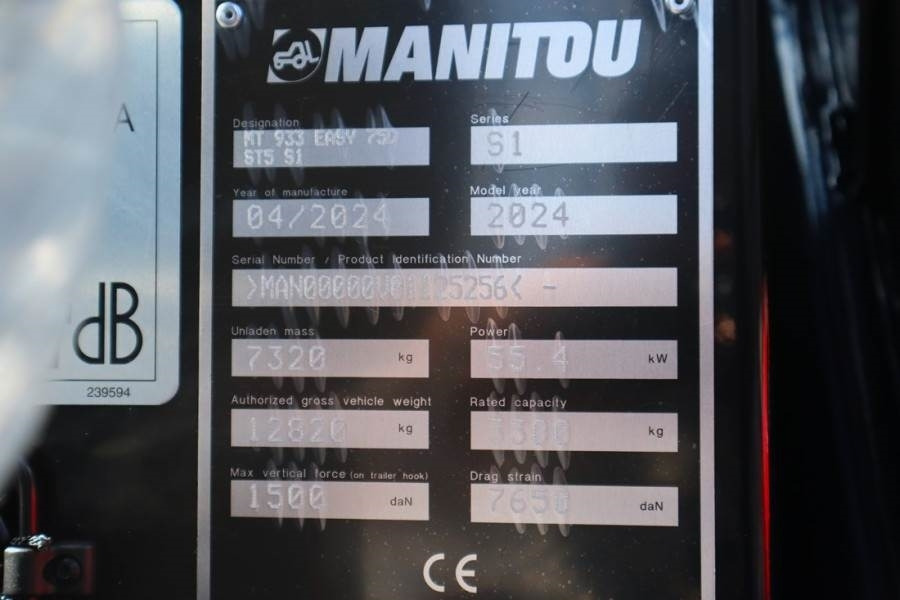 Teleskoplader Manitou MT933 EASY 75D ST5 S1 Valid inspection, *Guarantee: das Bild 6