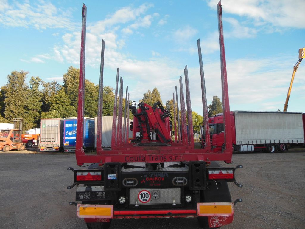 Holztransporter, Autokran Scania R450,6X4, EPSILON 170+AUFLIEGER UMIKOV TELESKOP: das Bild 12