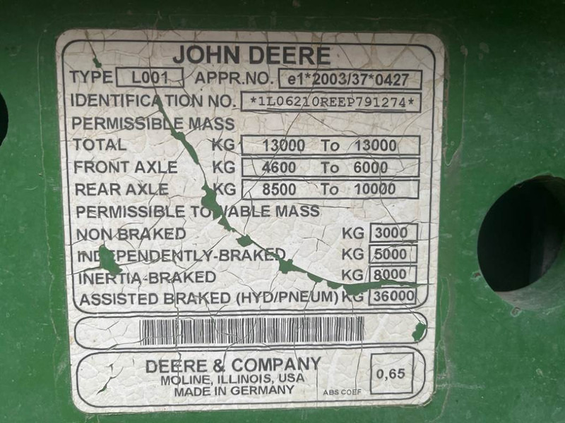 Traktor John Deere 6210 R AutoPower: das Bild 11