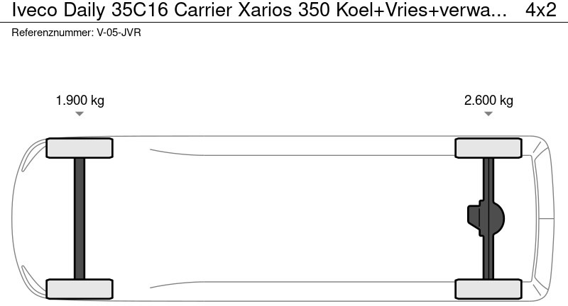 Kühltransporter Iveco Daily 35C16 Carrier Xarios 350 Koel+Vries+verwarmen + stekker 220 volt, Dhollandia 750 kg klep: das Bild 13