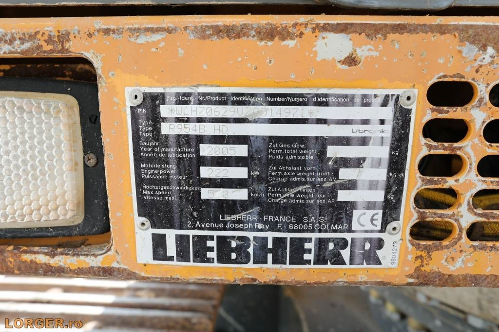 Kettenbagger Liebherr R 954 B: das Bild 17