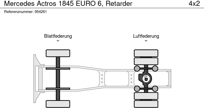 Sattelzugmaschine Mercedes-Benz Actros 1845 EURO 6, Retarder: das Bild 13
