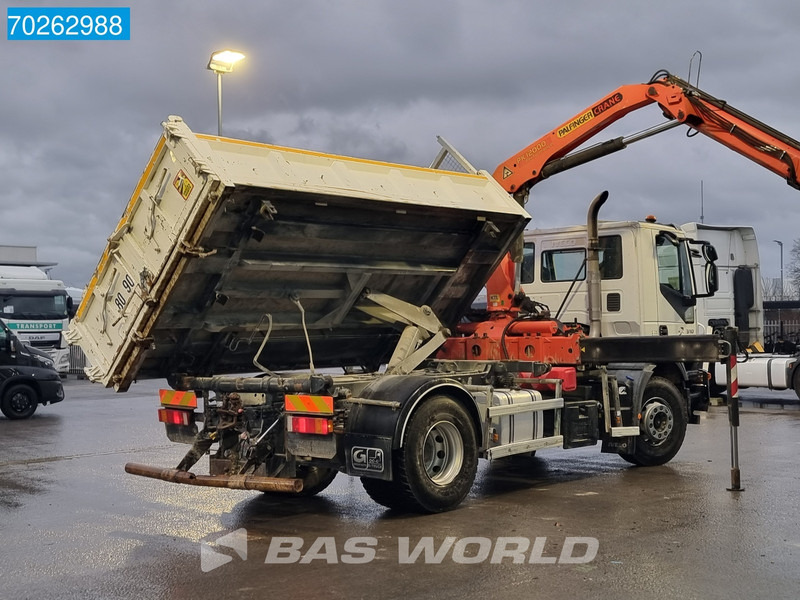 Kipper, Autokran Iveco Trakker 310 4X2 Palfinger PK12000 Kran 2-way Tipper Manual Euro 4: das Bild 10