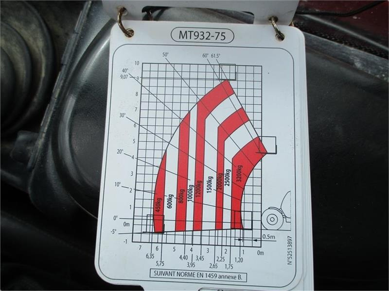 Teleskoplader Manitou MT932 Comfort Dansk maskine, med hydrauliske palle: das Bild 4