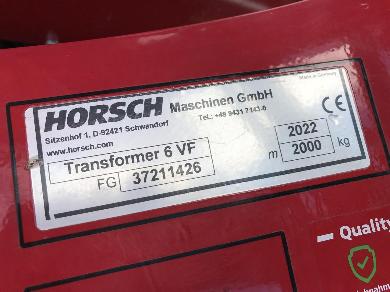 Technik für Bodenbearbeitung Horsch Transformer 6 VF: das Bild 10